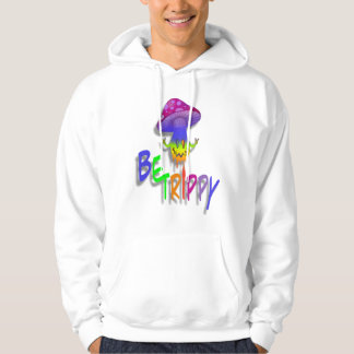 Signo de paz del hongo arcoiris sudadera encapucha