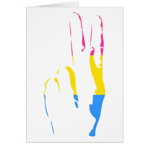 signo de paz del orgullo del panes