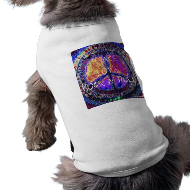 Signo de paz Doggie Tee (Atrás)
