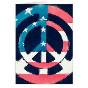 Signo de paz estadounidense moreno