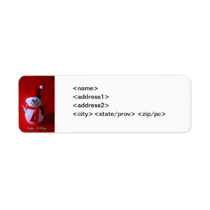 Signo de paz Etiqueta de avidez de Snowman (Felice