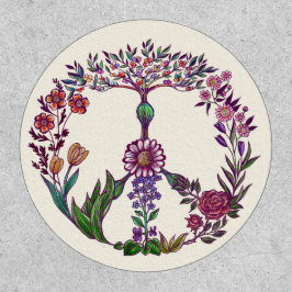 Signo de paz floral bonito lindo candid elegante G