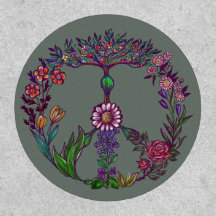 Signo de paz floral bonito lindo candid elegante G