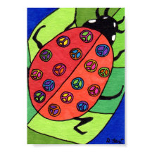 Signo de paz Ladybug Mini Arte Popular