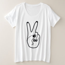 Signo de paz Movimiento de Unidad Blanca y Negra a