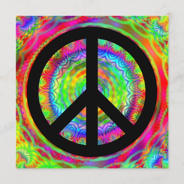 Signo de paz negra y divertida (Anverso)
