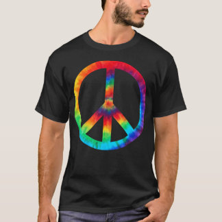 Signo de paz Tie Dye Hippies Navidades Camisetas