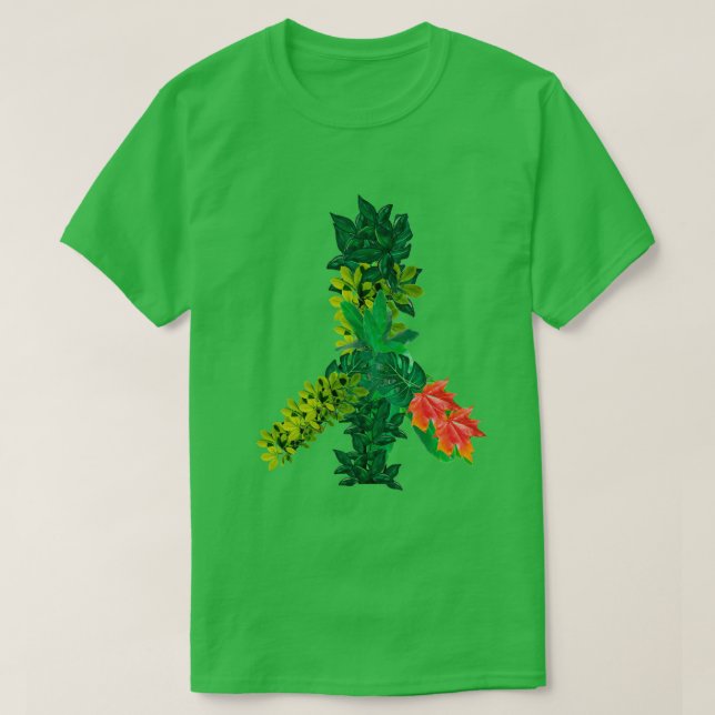 Signo de paz verde camiseta (Diseño del anverso)
