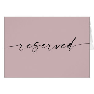 Signo de reserva de escritura rosa pálido boda min
