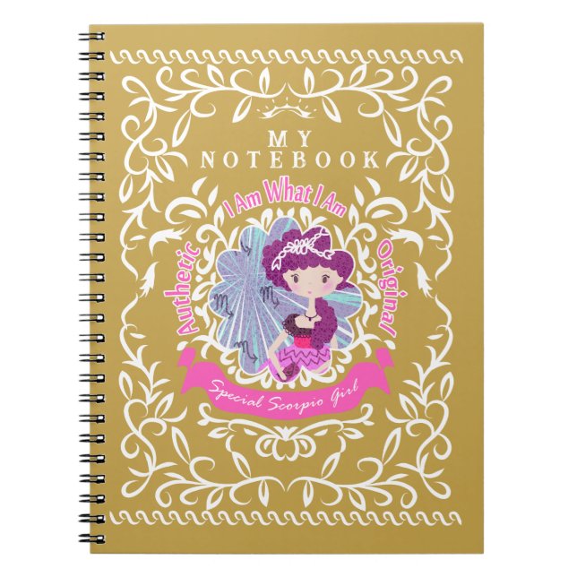 Signo Escorpio. Cuaderno (Frente)