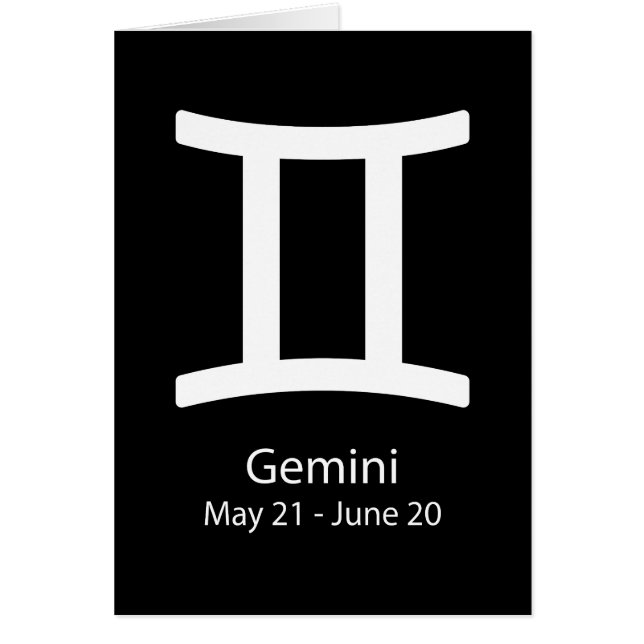 Signo zodiaco de Gemini Astrología (Frente)
