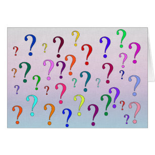 Signos de interrogación del arco iris