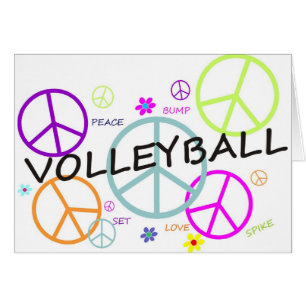 Signos de la paz coloreados voleibol