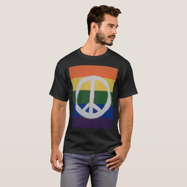 Signos de paz arcoiris Camisetas (Anverso completo)