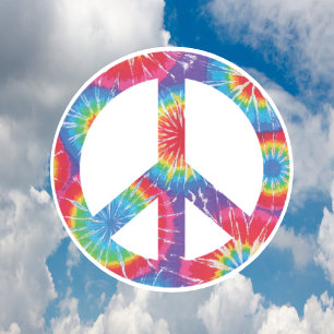 Signos de paz Pegatinas - Diseño hippie arcoiris