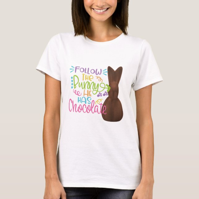 Sigue a la camiseta de Bunny Easter (Anverso)
