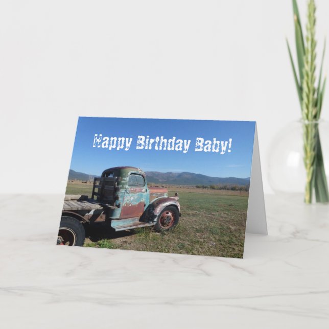 Sigue con la tarjeta de cumpleaños de Truckin (Anverso)