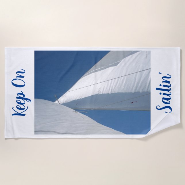 Sigue Con La Toalla De Playa De Sailin' (Anverso)