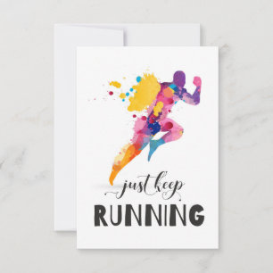 Sigue corriendo Cita motivacional para regalos de 