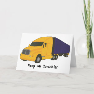 Sigue en Camión, camión con tarjetas de felicitaci