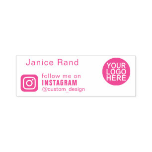 Sigue en INSTAGRAM Logo Sello Entintado Automático