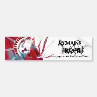 Sigue habiendo el pegatina del Amenaza-parachoque