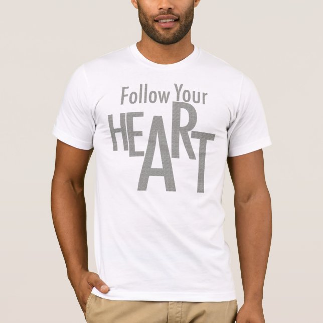 Sigue la camiseta de tus hombres de arte/corazón (Anverso)