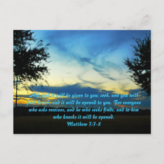 Sigue preguntando, buscando, llamando postal