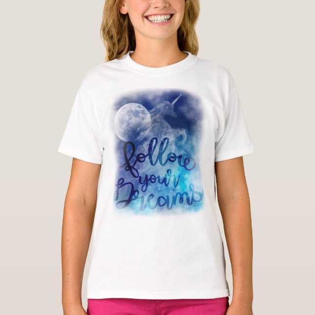 Sigue tu camiseta de Dreams Unicorn (Anverso)