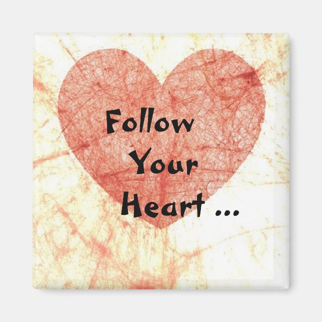 Sigue tu imán de Heart Square (Frente)