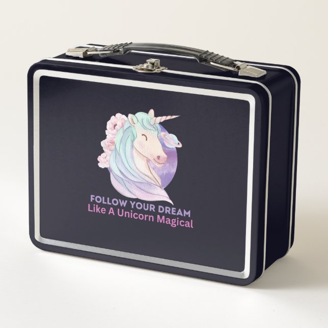 Sigue Tu Sueño Como Un Mágico Unicornio (Anverso)