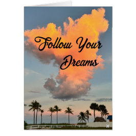 Sigue tu tarjeta de nota Inspiradora de sueños