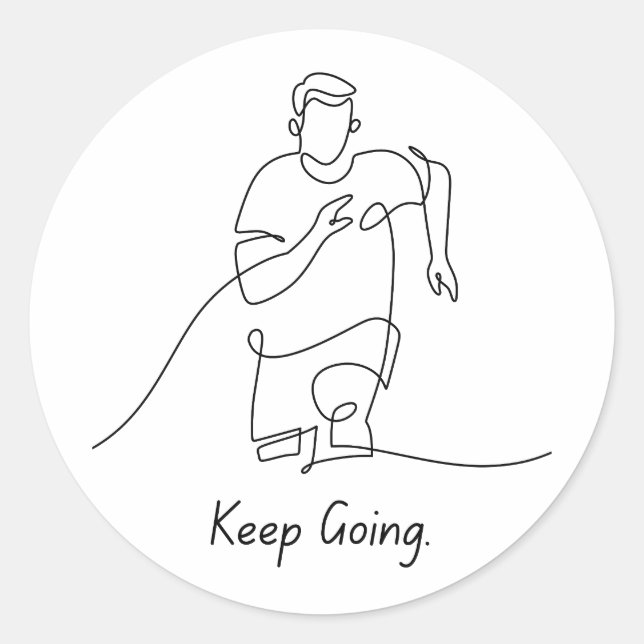 Sigue yendo - Pegatina de animaciones (Anverso)