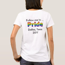 Sígueme a la camiseta del orgullo