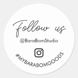 Síguenos en Instagram Pegatina de paquetes