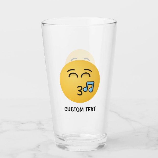 Silbando cara con ojos sonrientes (Anverso)