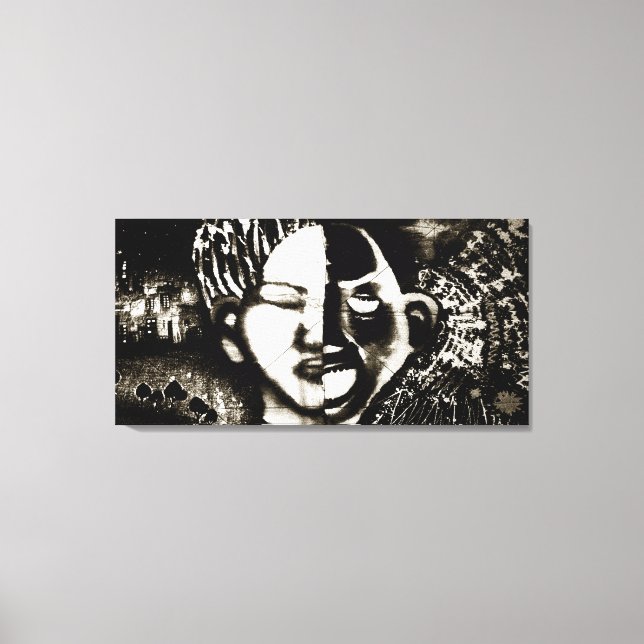 Silence & Loud NullValue Lienzo envuelto de 40" x  (Anverso)