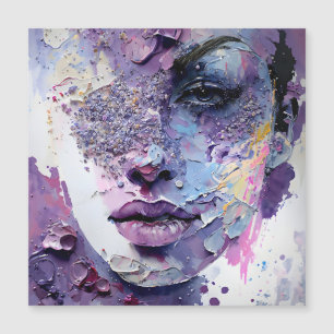 "Silencio cristalino" - Un retrato morado