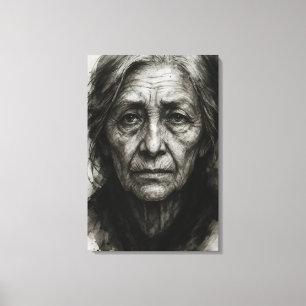 Silencio infinito - Impresión de lienzo de verdad 