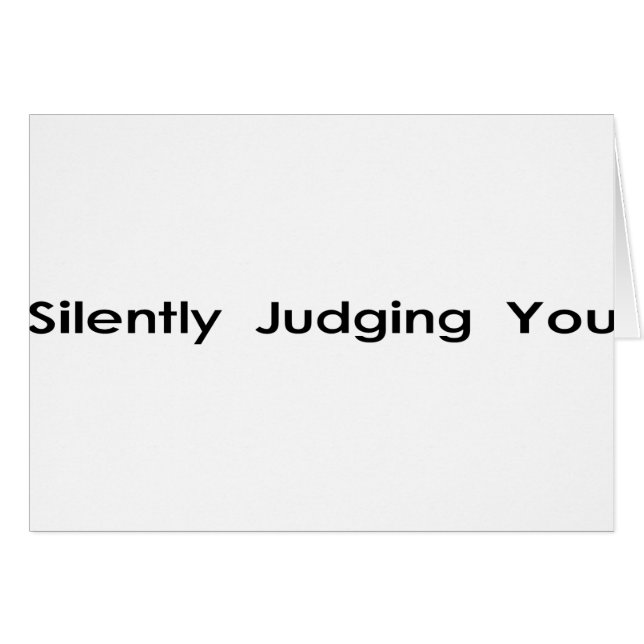 Silenciosamente juicio de usted (Anverso (Horizontal))