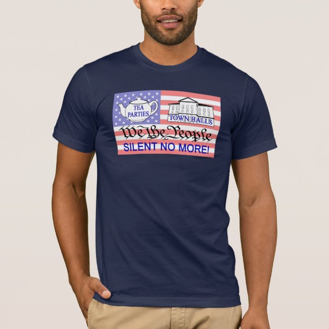 ¡Silencioso no más! camisetas (Anverso)