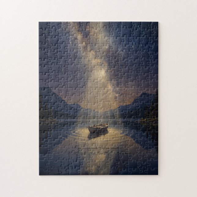 Silent Lake & Starry Night Jigsaw Puzzle (Vertical)