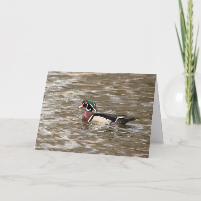 Silent se pregunta tarjeta de saludo en blanco Woo (Anverso)