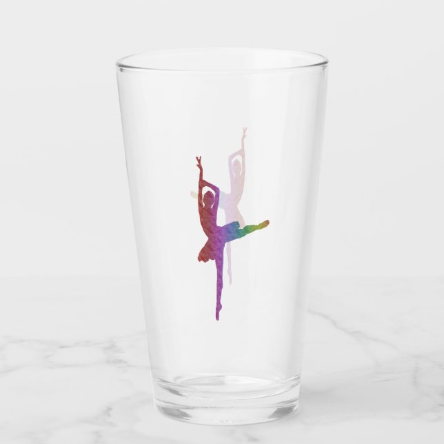 Silhouette Ballerina Glass | Elegante baile de bal (Anverso)