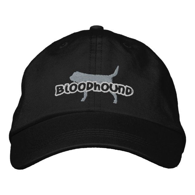 Silhouette Bloodhound Embroidered Gorra (Anverso)