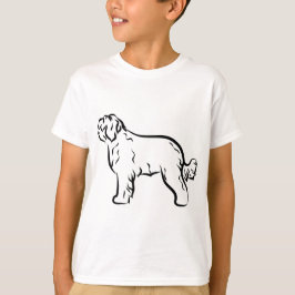 Silhouette clásica de la camiseta de perro