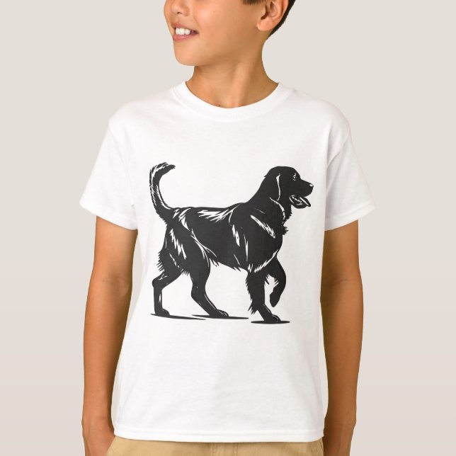 Silhouette clásica de la camiseta de perro (Anverso)