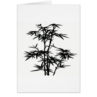 Silhouette de Bamboo Negro