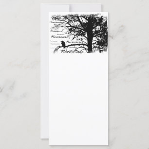 Silhouette de Black & White Nevermore Raven