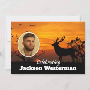 Silhouette de Buck en la invitación a la conmemora